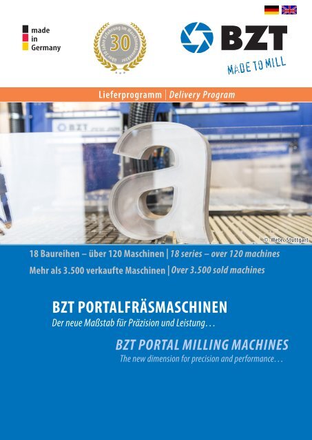 BZT CNC Lieferprogramm 