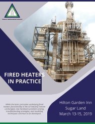 Fired Heaters Training Brochure March 2019 