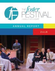 Foster Festival Annual Report 2018