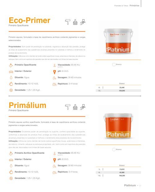 Platinium Catálogo Produtos 2019