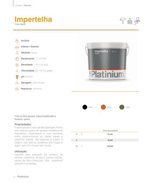 Platinium Catálogo Produtos 2019
