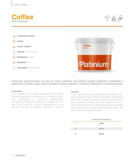 Platinium Catálogo Produtos 2019