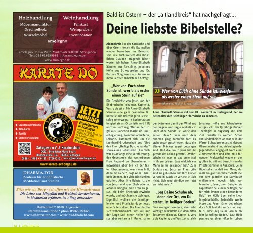 Altlandkreis Ausgabe März/April 2019 - Das Magazin für den westlichen Pfaffenwinkel