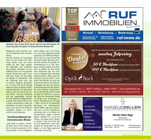 Altlandkreis Ausgabe März/April 2019 - Das Magazin für den westlichen Pfaffenwinkel