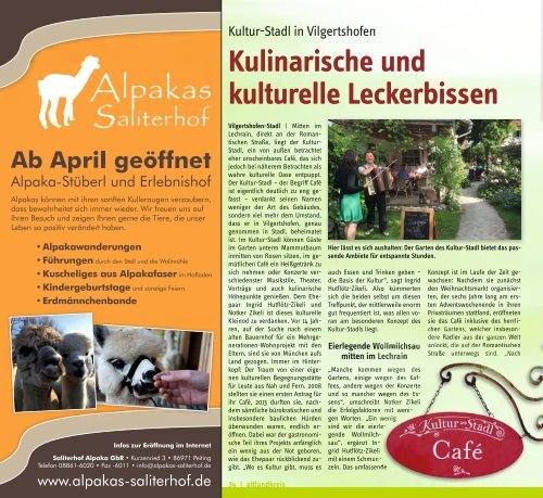 Altlandkreis Ausgabe März/April 2019 - Das Magazin für den westlichen Pfaffenwinkel