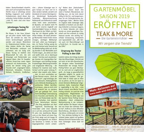 Tassilo, Ausgabe März/April 2019 - Das Magazin rund um Weilheim und die Seen
