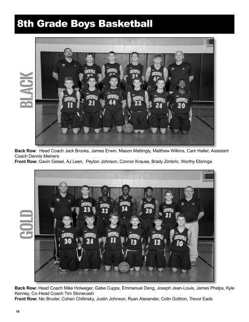 2019 Winter Centerville Elks Athletic Program