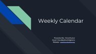 Weekly Calendar Download PDF