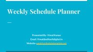 Weekly Schedule Planner