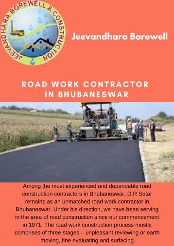 Road Work Contractor in Bhubaneswar