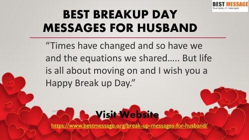 Best Breakup Day Messages - Breakup Wishes, Breakup Quotes