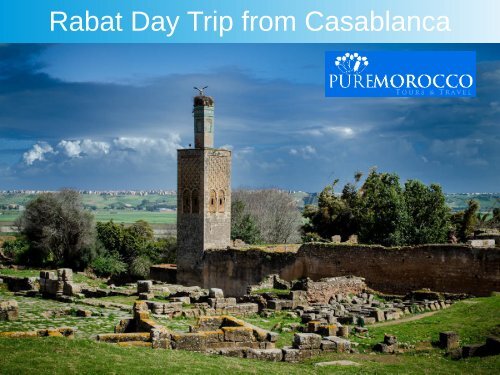 Best Rabat day Trip from Casablanca with Pure Morocco Tours & Travel