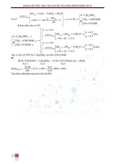 GIẢI CHI TIẾT ĐỀ THI VÀO 10 CHUYÊN HÓA CÁC TỈNH NĂM 2017 (SỬ DỤNG TỐI ĐA CÁC PHƯƠNG PHÁP GIẢI HÓA HIỆN ĐẠI)