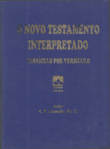 VOL 1  NOVO TESTAMENTO CHAMPLIN INTROD,MATEUS E LUCAS 