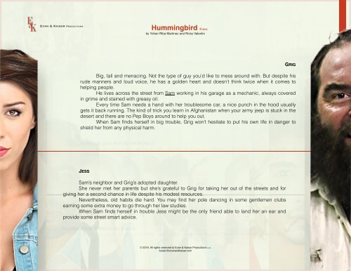 HUMMINGBIRD - PRESS KIT