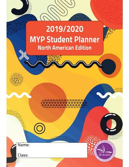 2019-20 North American Planner_MYP_Sample