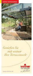 Dächer Beschattungen - Kolmer Fenster - Türen Wintergarten GmbH