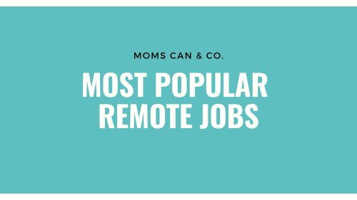 most-popular-remote-jobs
