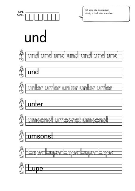 SCHREIBTRAINING 2: WÖRTER SCHREIBEN