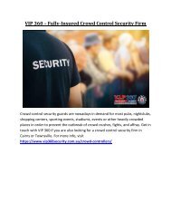 VIP 360 – Fully-Insured Crowd Control Security Firm