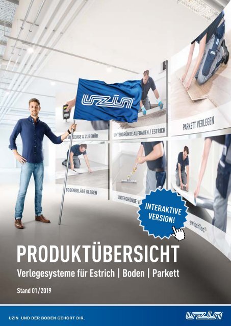 UZIN Bodenkompetenz PRODUKTÜBERSICHT 2019