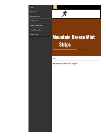 Buy Mountain Breeze Mint Strips