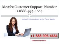 McAfee Customer Support Number +1-888-995-4664