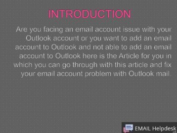 How to add an email account to Outlook-converted