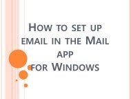 How to set up email in the Mail app for Windows