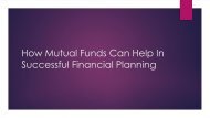 How Mutual Funds Can Help In Successful Financial Planning