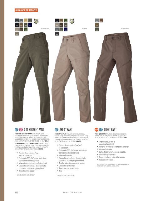 5.11 Tactical - Spring/Summer - Italian Corporate