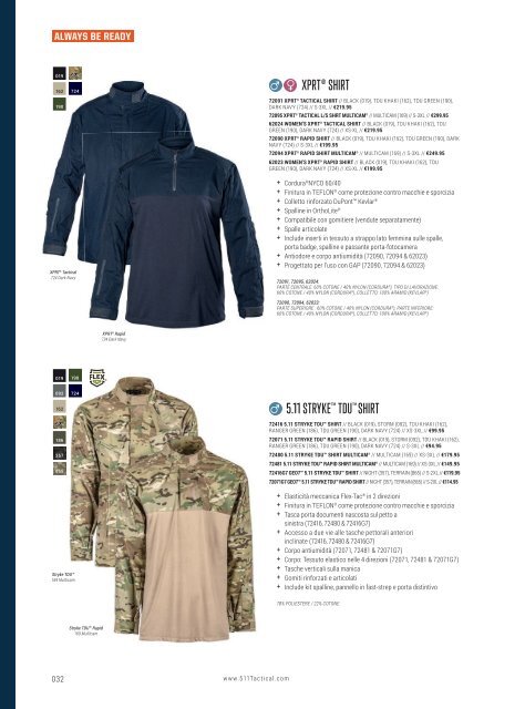 5.11 Tactical - Spring/Summer - Italian Corporate