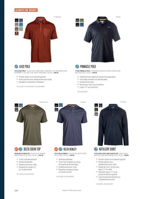 5.11 Tactical - Spring/Summer - French Corporate