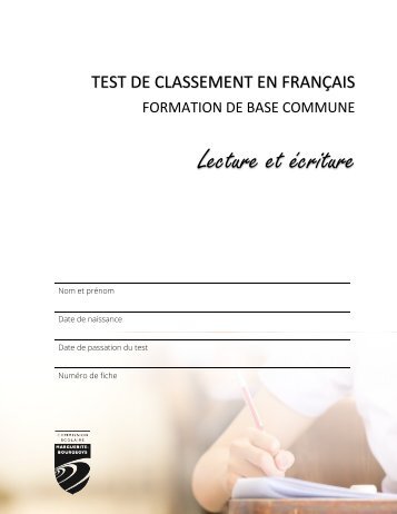 Test de classement français FBC - CSMB 2018