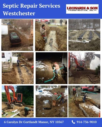 Septic Repair Services Westchester