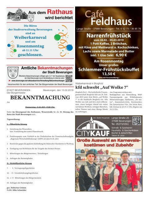 Beverunger Rundschau 2019 KW 08