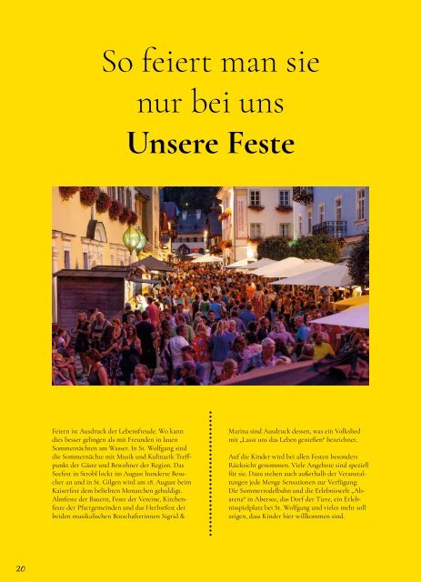 Wolfgangsee Magazin 2019 deutsch