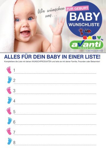 Baby-Wunschliste