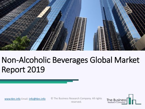 Non-Alcoholic Beverages Global Market Report 2019