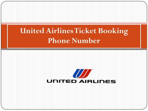 United Airlines Tickets Booking Phone Number +1 844 550 9444 