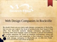 Best Web Design Companies in Rockville