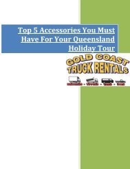 Top 5 Accessories You Must Have For Your Queensland Holiday Tour