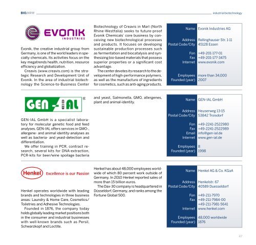 Spot on Biotechnology Business - BIO.NRW