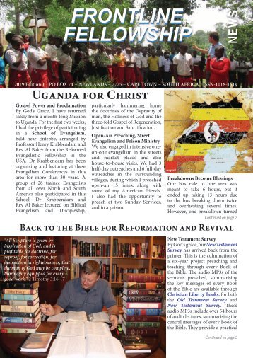 FF News Edition 1 of 2019 - Uganda for Christ