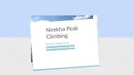 Nirekha Peak Climbing