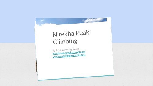 Nirekha Peak Climbing