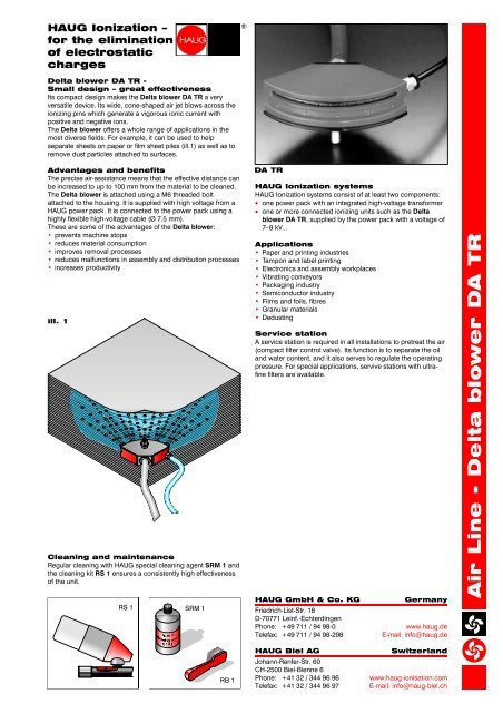 Delta blower DA TR - Haug GmbH