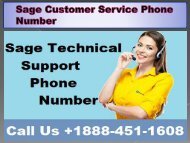 Sage Customer Service Phone Number 19b