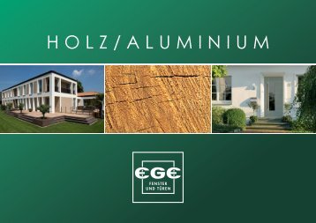 Holz/Aluminium-Broschüre - EGE