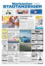 Marbacher Stadtanzeiger KW 8/2019